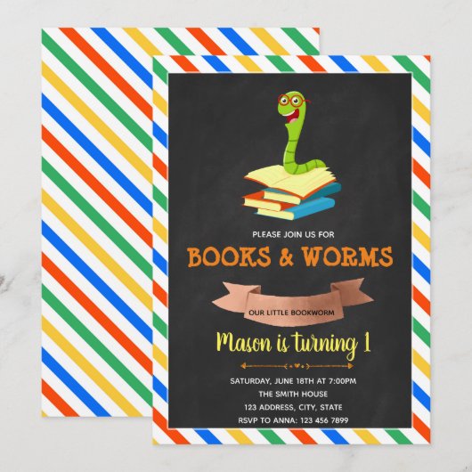 Party Einladung (Vorne/Hinten)