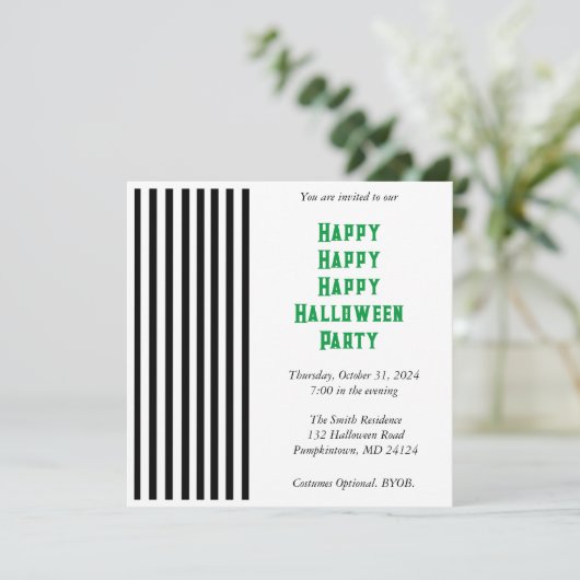 Party Einladung (Stehend Vorderseite)