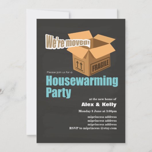 Party Einladung (Vorderseite)