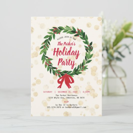 Party Einladung (Stehend Vorderseite)