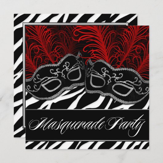 Party Einladung (Vorne/Hinten)