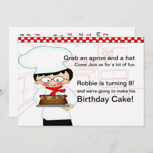 Party Einladung (Vorne/Hinten)