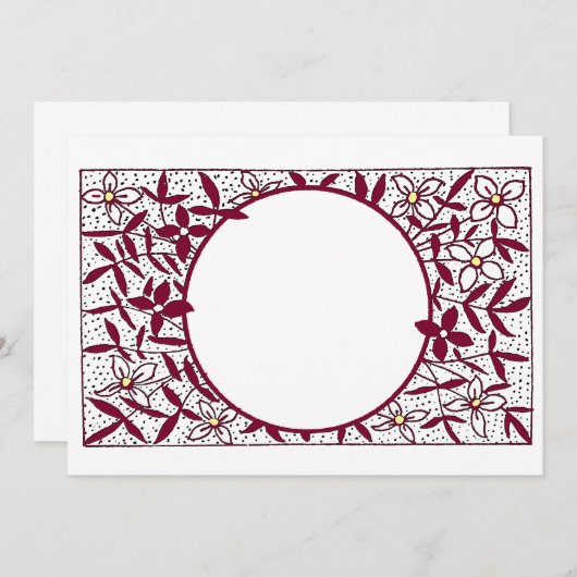 Party Einladung (Vorne/Hinten)