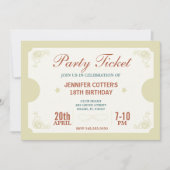 Party Einladung (Vorderseite)