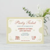 Party Einladung (Stehend Vorderseite)