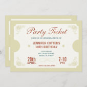 Party Einladung (Vorne/Hinten)