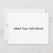 Party Einladung (Rückseite)