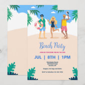 Party Einladung (Vorne/Hinten)