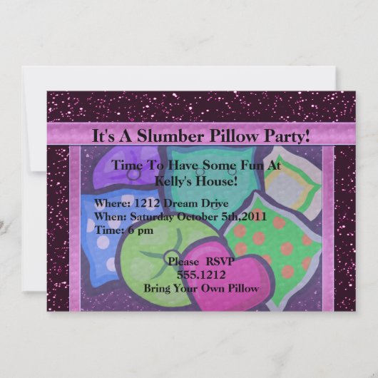 Party Einladung (Vorderseite)