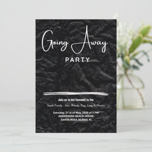 Party Einladung (Stehend Vorderseite)