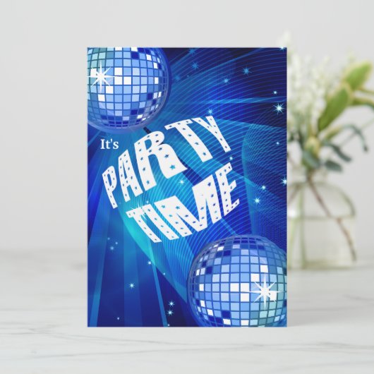 Party Einladung (Stehend Vorderseite)