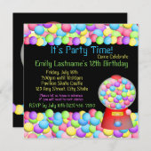 Party Einladung (Vorne/Hinten)