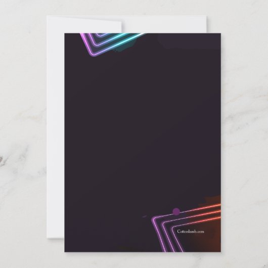 Party Einladung (Rückseite)