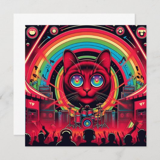 Party Einladung (Vorne/Hinten)