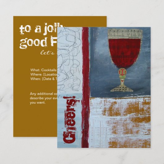 Party Einladung (Vorne/Hinten)