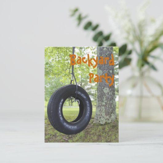 Party Einladung (Stehend Vorderseite)