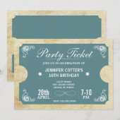 Party Einladung (Vorne/Hinten)