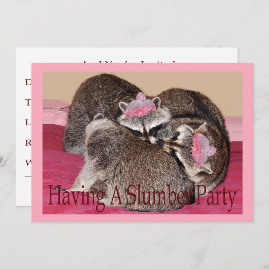 Party Einladung (Vorne/Hinten)