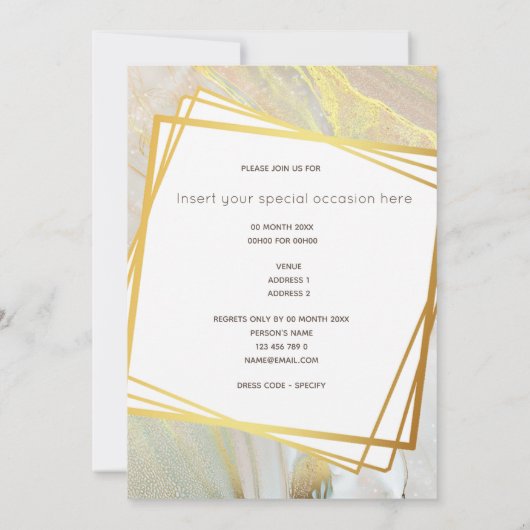 Party Einladung (Rückseite)