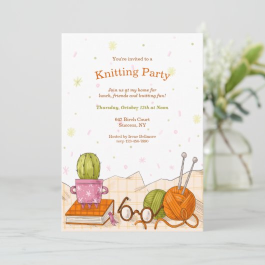 Party Einladung (Stehend Vorderseite)