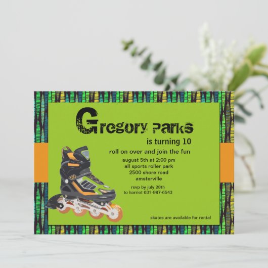 Party Einladung (Stehend Vorderseite)