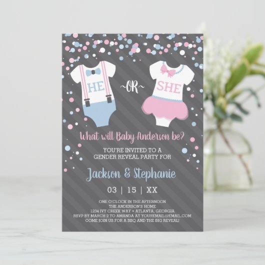 Party Einladung (Stehend Vorderseite)