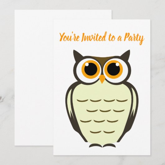 Party Einladung (Vorne/Hinten)