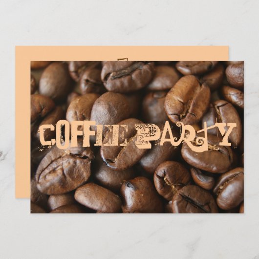 Party Einladung (Vorne/Hinten)