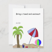 Party Einladung (Rückseite)