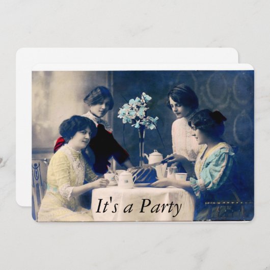 Party Einladung (Vorne/Hinten)