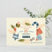 Party Einladung (Stehend Vorderseite)