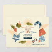 Party Einladung (Vorne/Hinten)