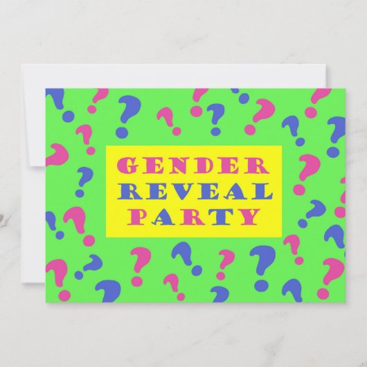 Party Einladung (Vorderseite)