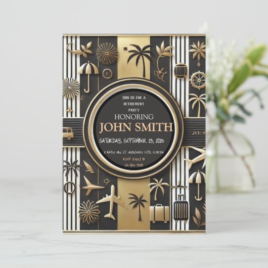 PARTY EINLADUNG (Stehend Vorderseite)