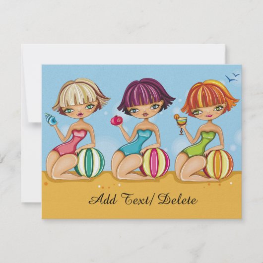 Party Einladung (Vorderseite)