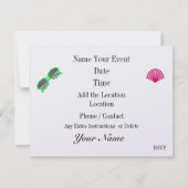 Party Einladung (Rückseite)