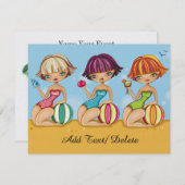 Party Einladung (Vorne/Hinten)