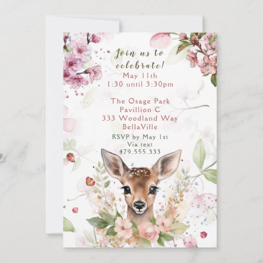 Party Einladung (Rückseite)