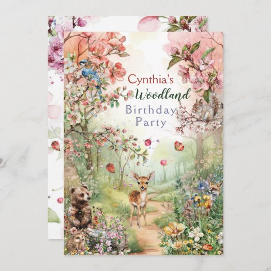 Party Einladung (Vorne/Hinten)