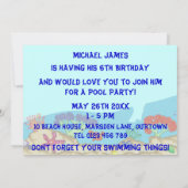 Party Einladung (Rückseite)