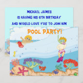 Party Einladung (Vorne/Hinten)