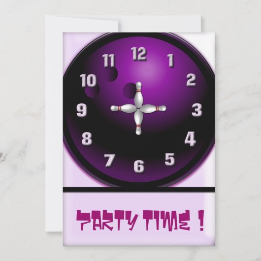 Party Einladung (Vorderseite)