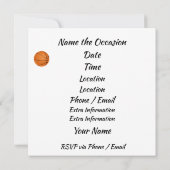 Party Einladung (Rückseite)