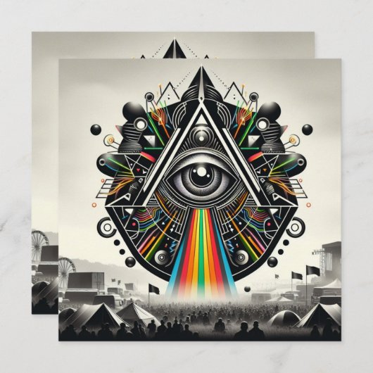 Party Einladung (Vorne/Hinten)