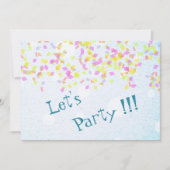 Party Einladung (Vorderseite)