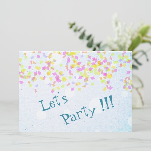 Party Einladung (Stehend Vorderseite)