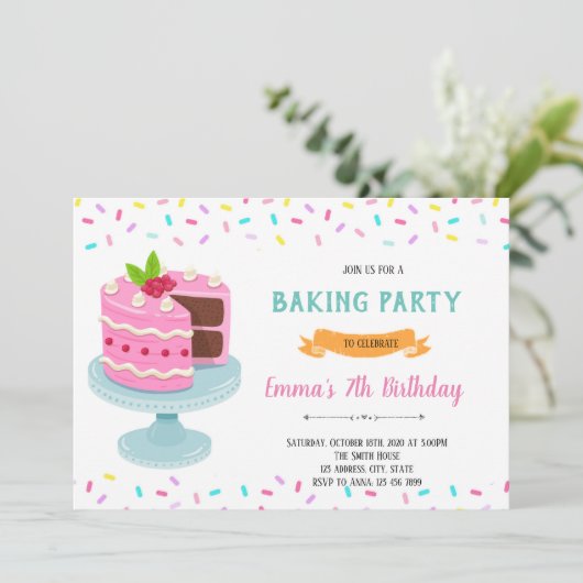 Party Einladung (Stehend Vorderseite)