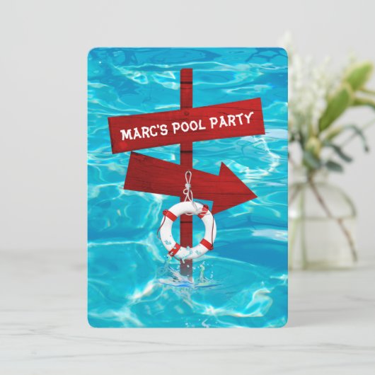 Party Einladung (Stehend Vorderseite)