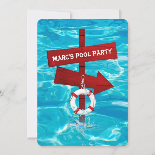 Party Einladung (Vorderseite)