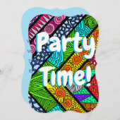 Party Einladung (Vorne/Hinten)